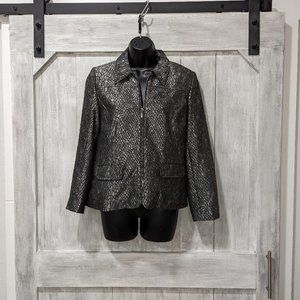 ALFRED DUNNER Faux Snakeskin Jacket Size 6P